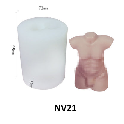 Human Figure Scented Candle Silicone Mold