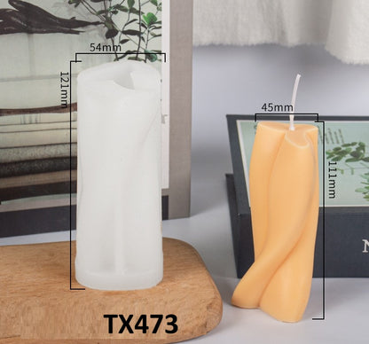 Spiral Cylinder Scented Candle Silicone Mold