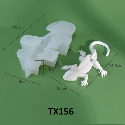 Realistic 3D Lizard Silicone Mold for Epoxy Resin & Plaster