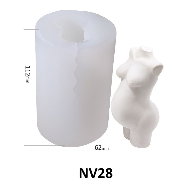 Human Figure Scented Candle Silicone Mold