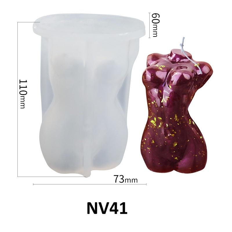 Human Figure Scented Candle Silicone Mold