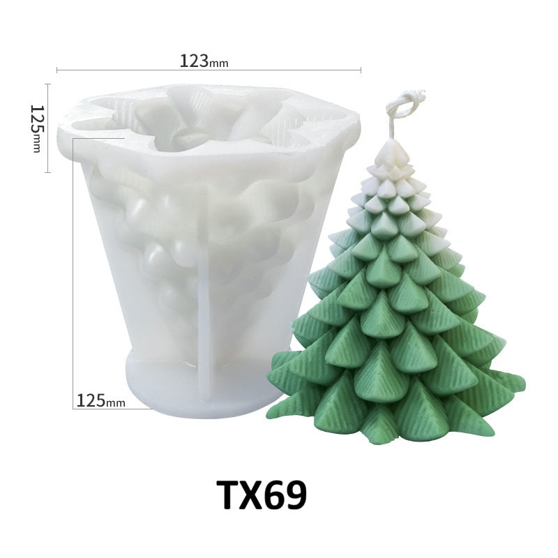 Christmas Tree Silicone Scented Candle Mold