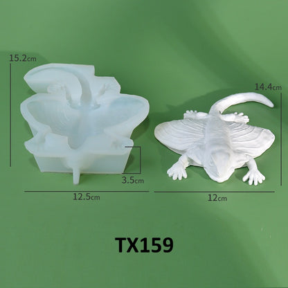 Realistic 3D Lizard Silicone Mold for Epoxy Resin & Plaster