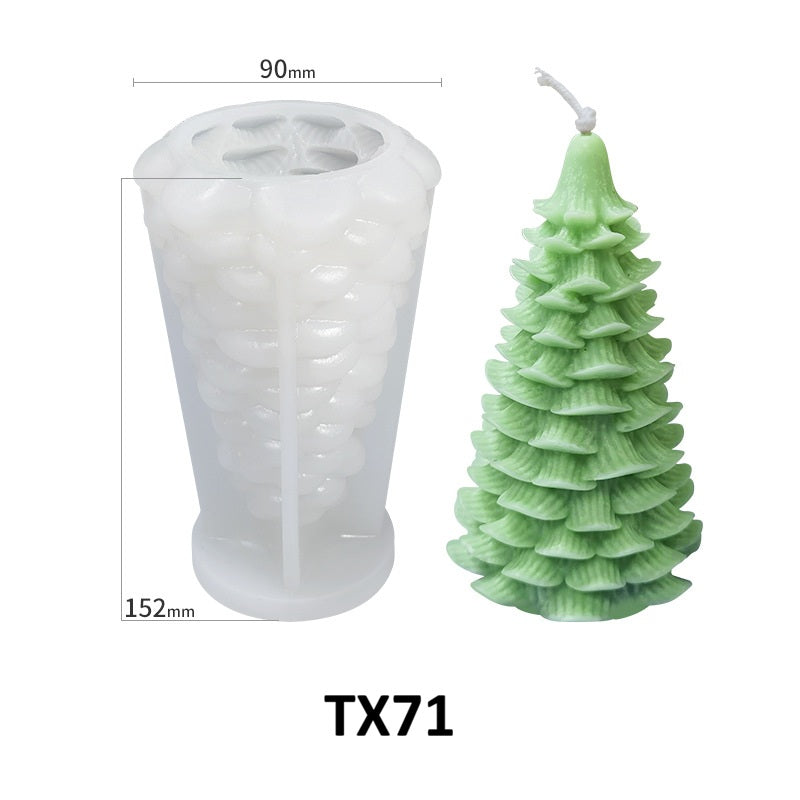 Christmas Tree Silicone Scented Candle Mold