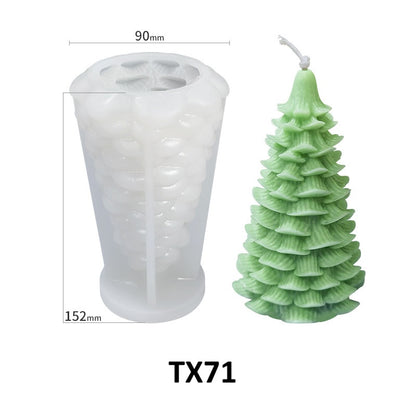 Christmas Tree Silicone Scented Candle Mold