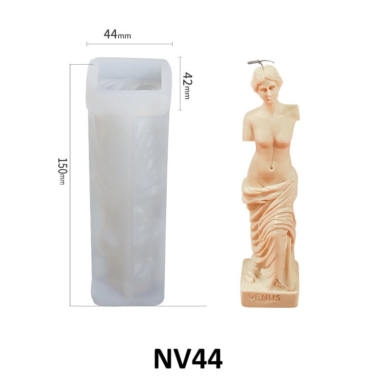 Human Figure Scented Candle Silicone Mold