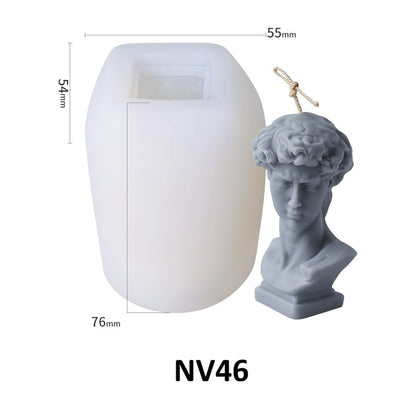 Human Figure Scented Candle Silicone Mold