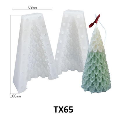 Christmas 3D DIY Silicone Scented Candle Mold