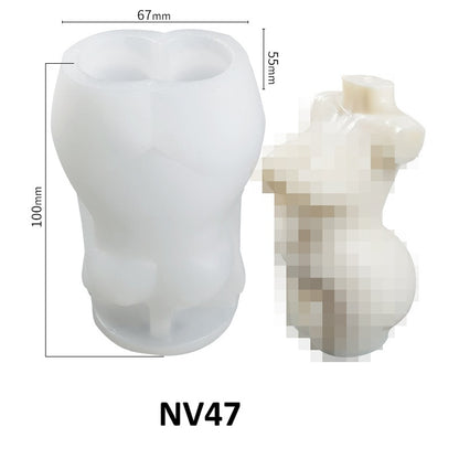 Human Figure Scented Candle Silicone Mold
