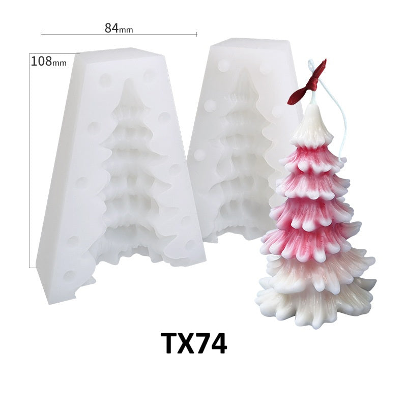 Christmas Tree Silicone Scented Candle Mold