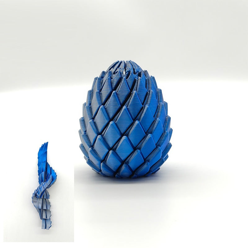 3D Printed Crystal Dragon Egg Fidget Toy - Twistable Rotating Sensory Stress Relief Toy for Adults & Kids