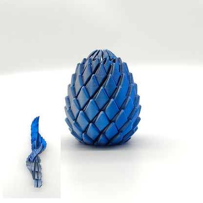 3D Printed Crystal Dragon Egg Fidget Toy - Twistable Rotating Sensory Stress Relief Toy for Adults & Kids