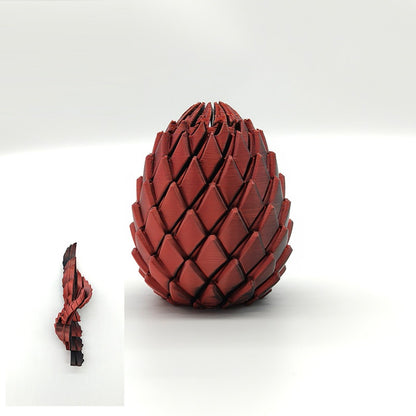 3D Printed Crystal Dragon Egg Fidget Toy - Twistable Rotating Sensory Stress Relief Toy for Adults & Kids