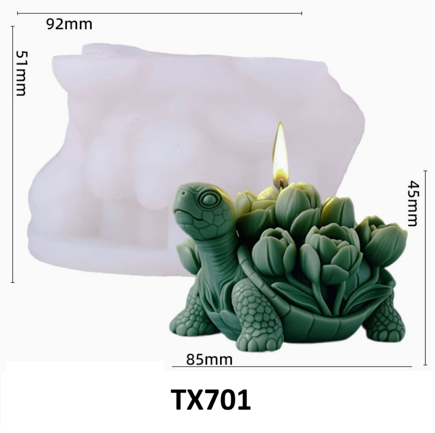 Cute Turtle Scented Candle Silicone Mold